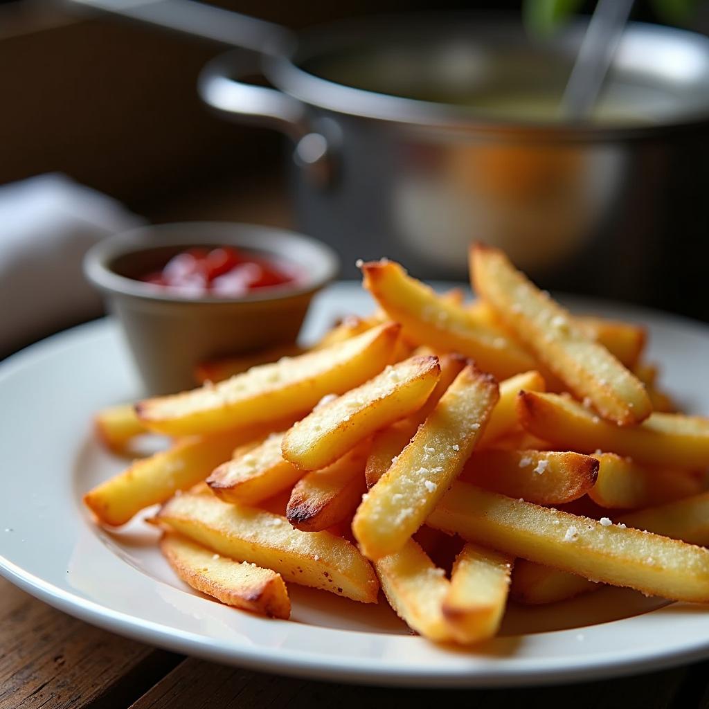 Pommes Frites – Die knusprige Beilage für Schnitzel