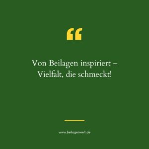 Von Beilagen inspiriert – Vielfalt, die schmeckt!