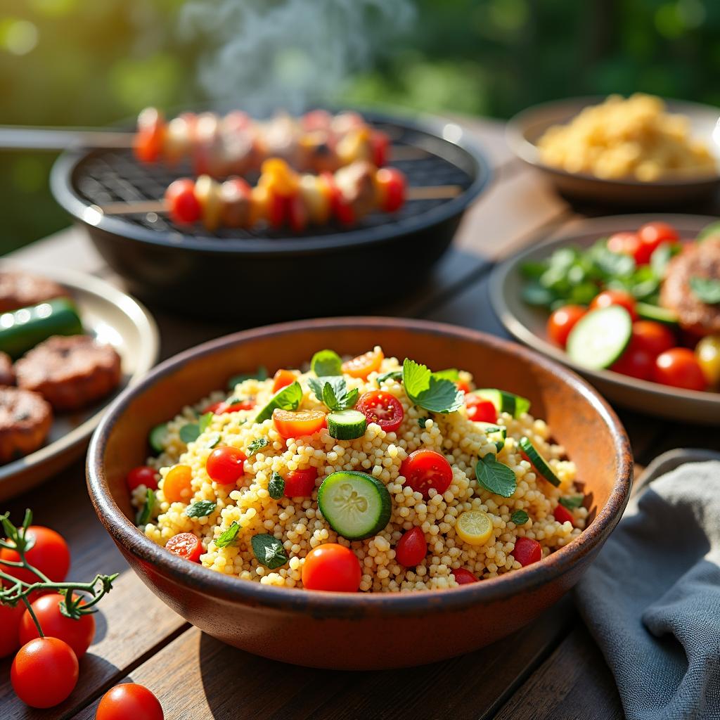 Couscous Salat - Beilagen zum Grillen