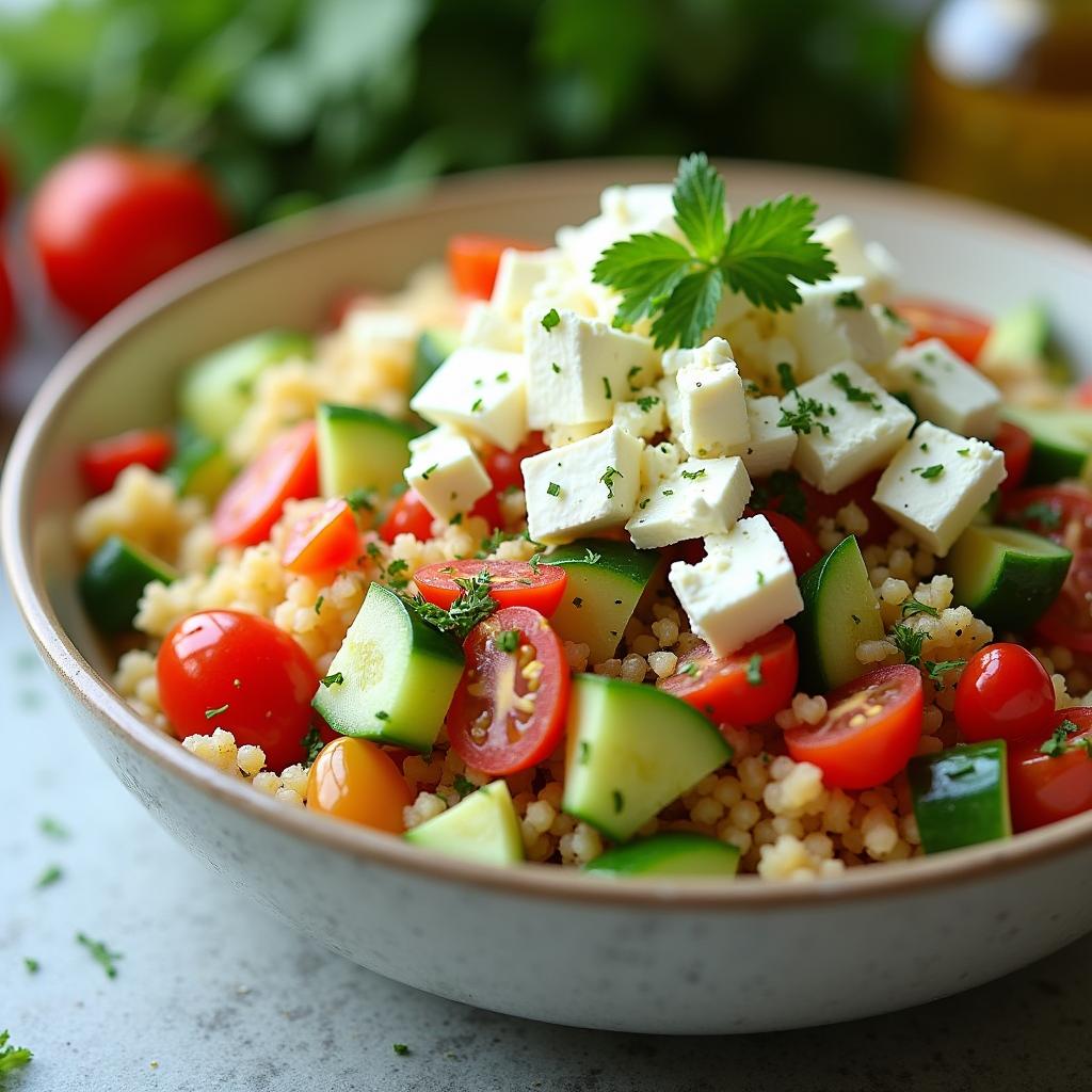 Couscous Salat with Feta