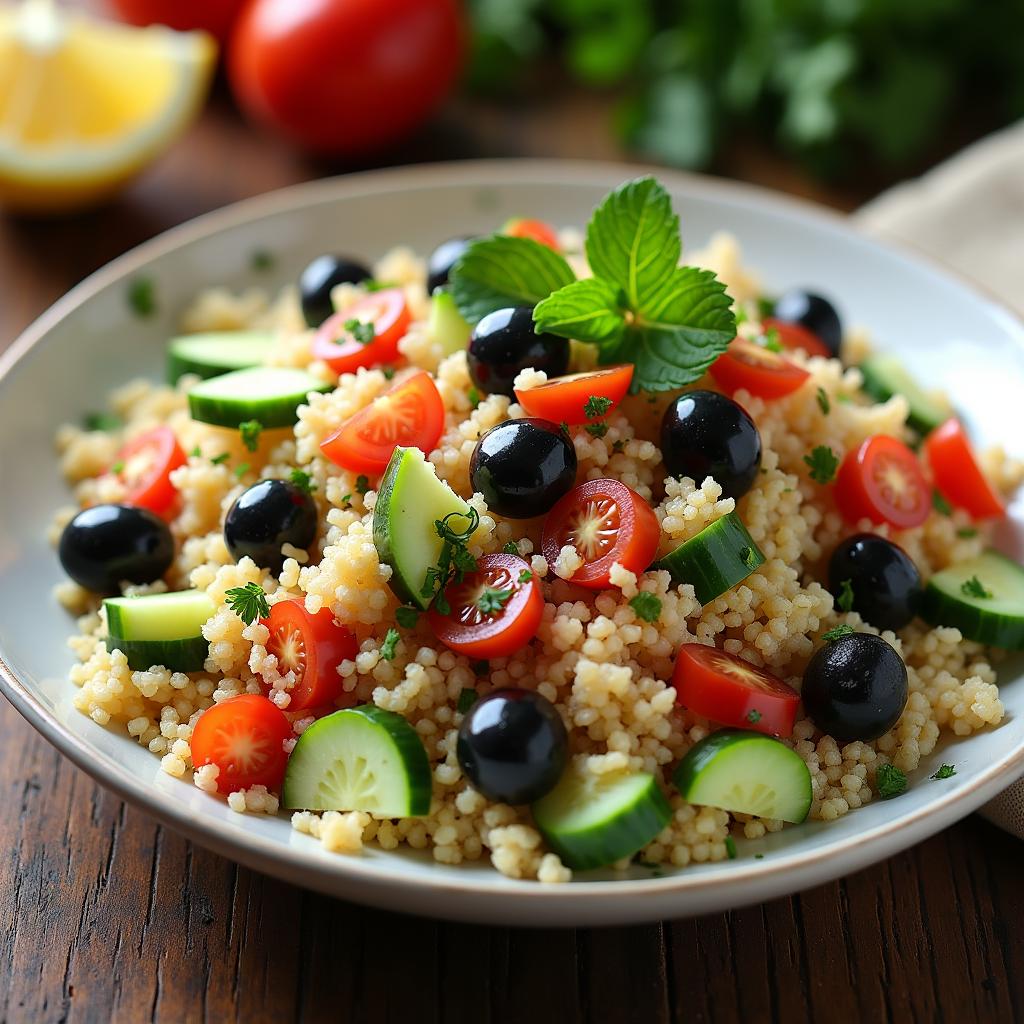 Couscous Salat with Olives