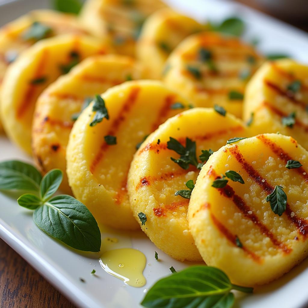 Gegrillte Polenta-Scheiben - Schnelle Beilagen zum Grillen