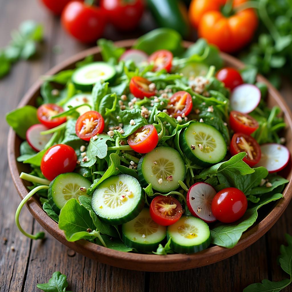 Grüner Salat Rezept: Die Perfekte Beilage zu Fisch