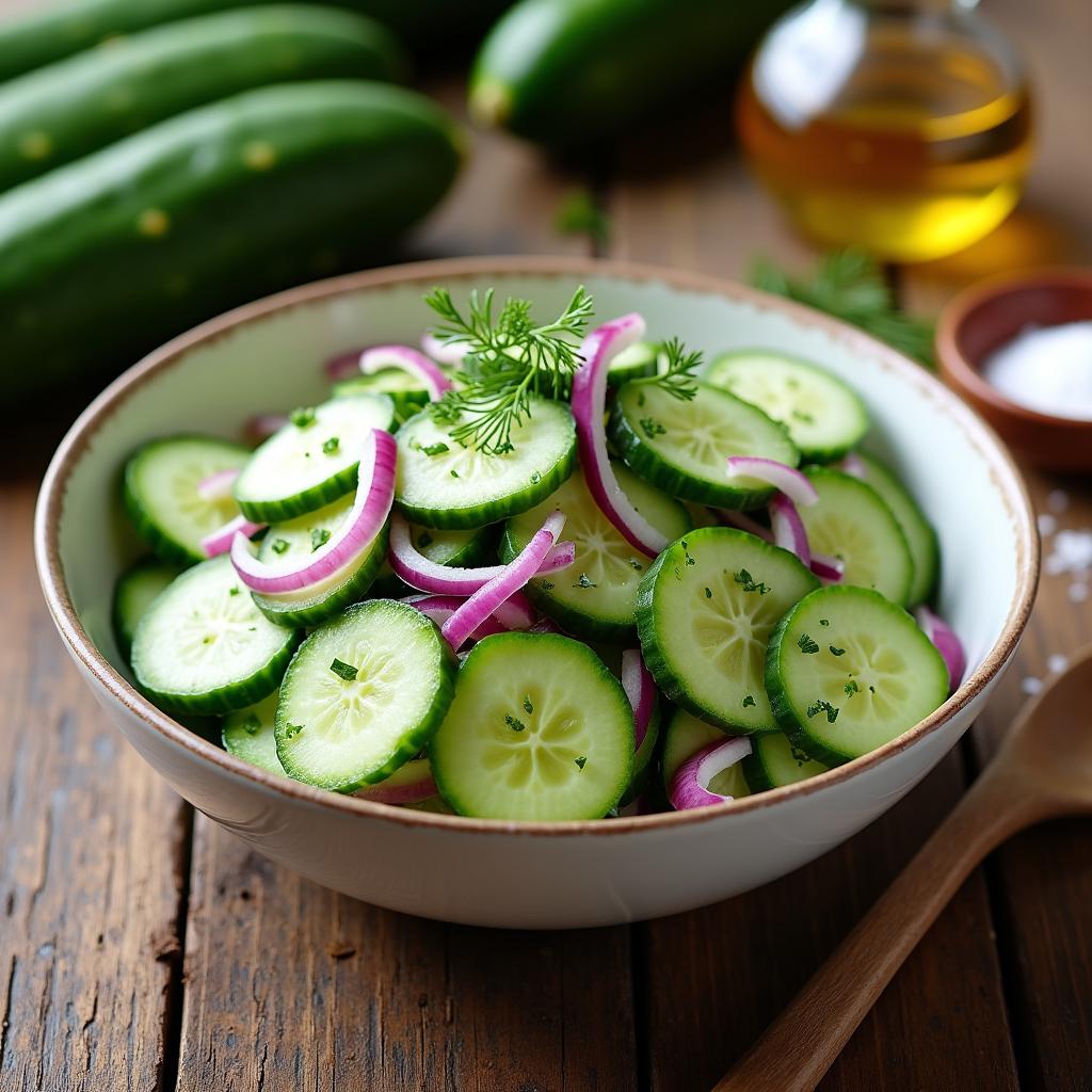 Gurkensalat: Ein Erfrischender Deutscher Gurkensalat