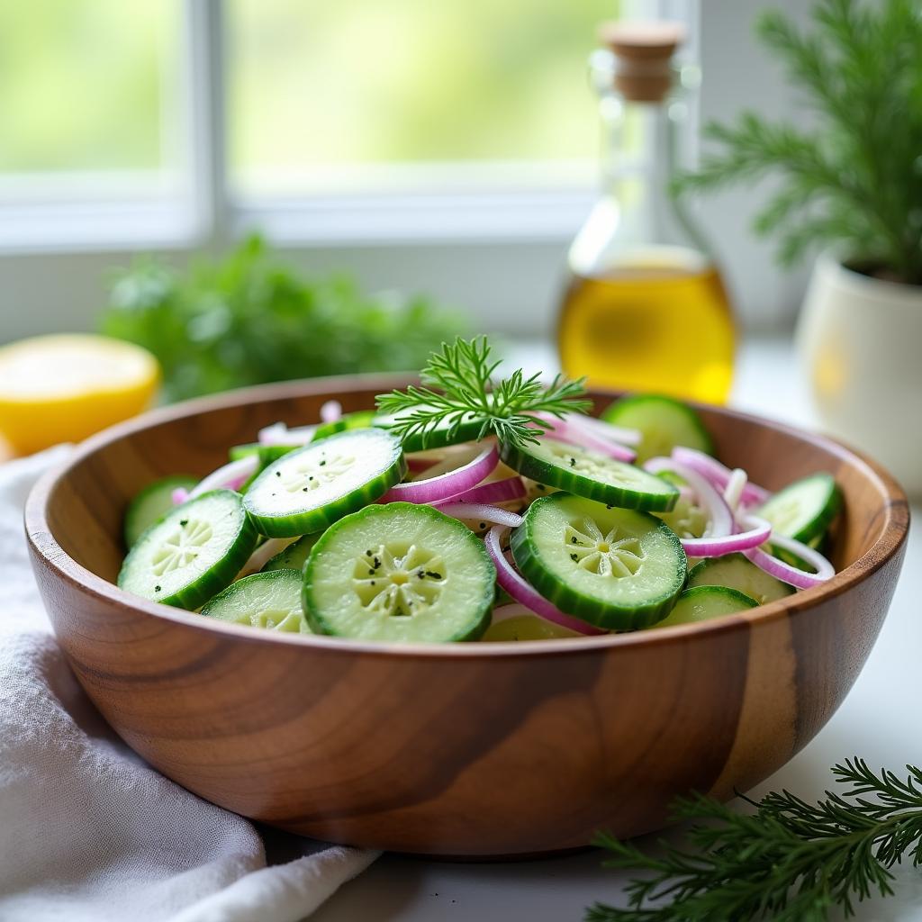 Gurkensalat Rezept: Perfekte Beilage zu Fisch