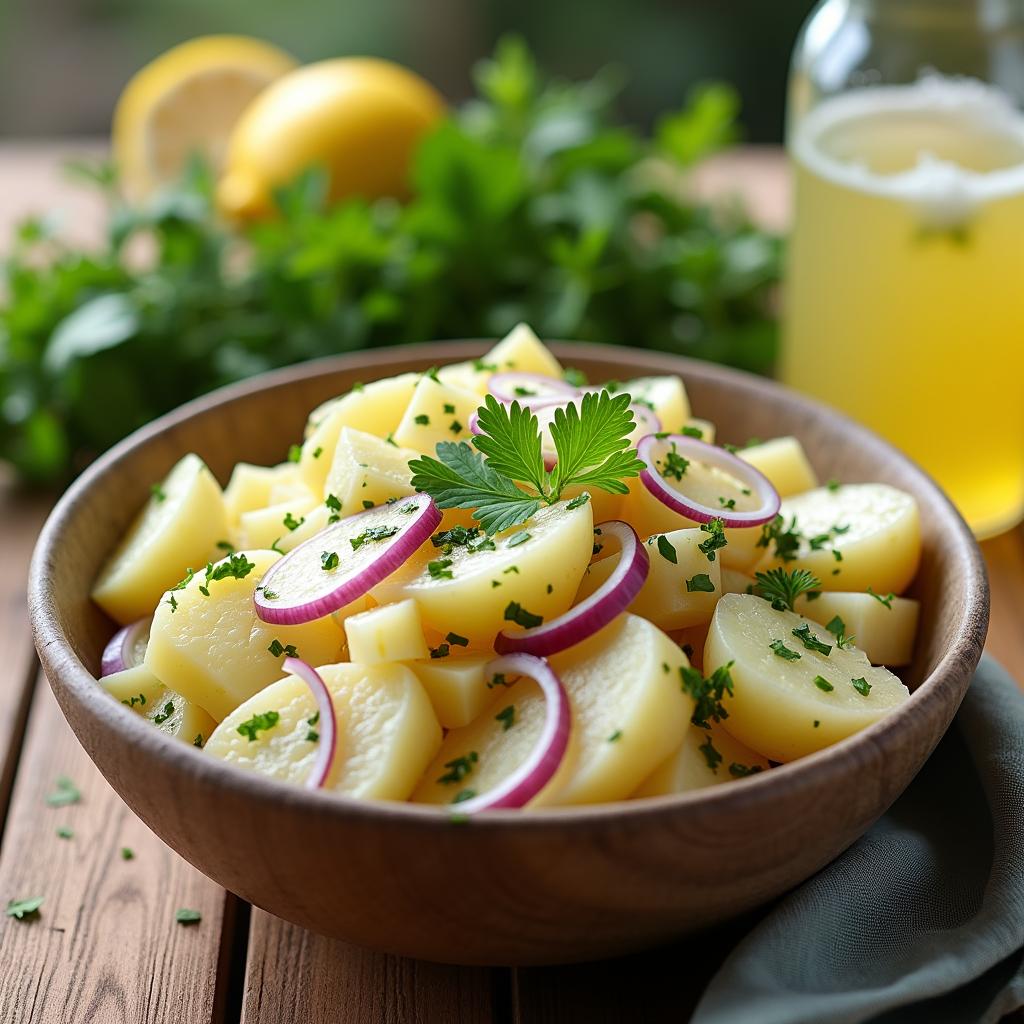 Kartoffelsalat mit Senfdressing