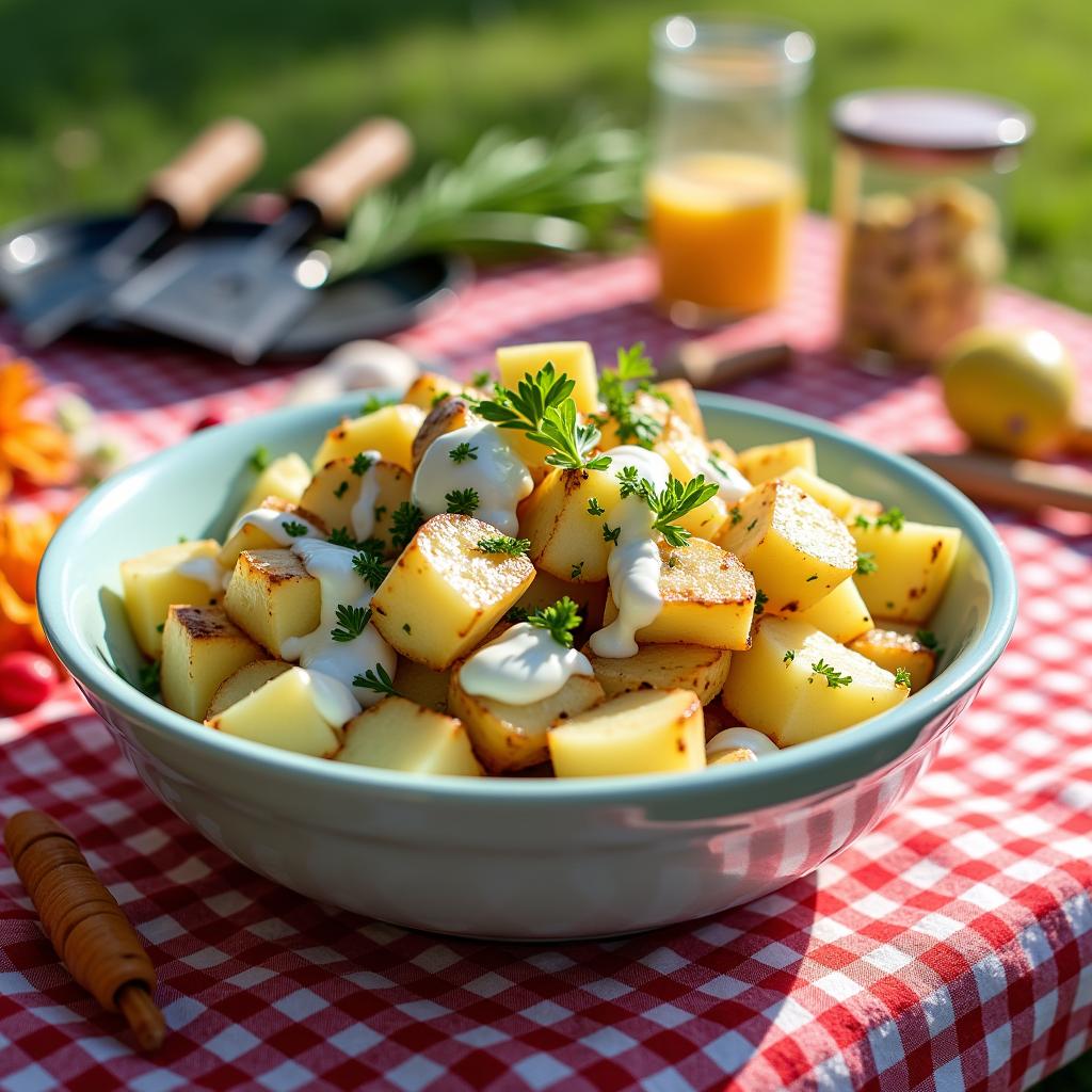 Kartoffelsalat vom Grill