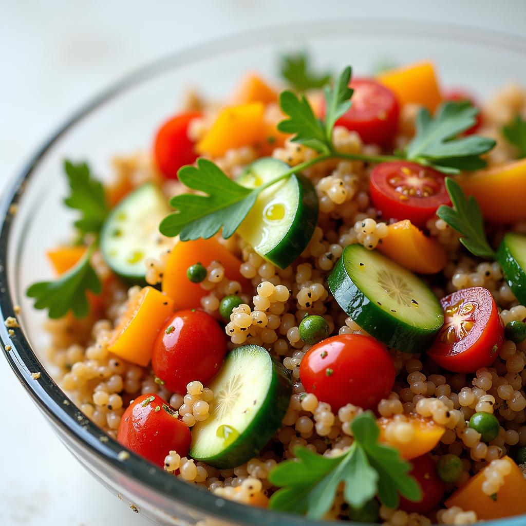 Quinoa-Salat mit Gemüse