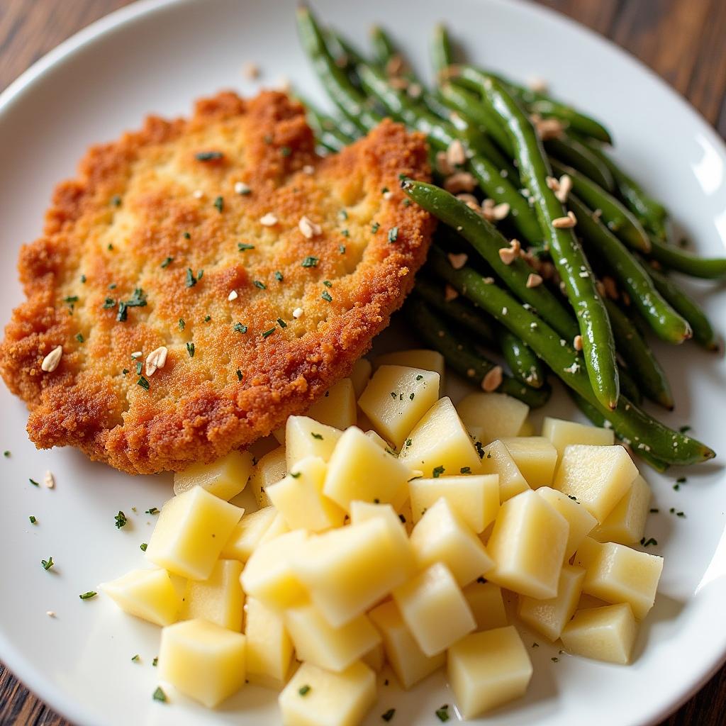 Traditionelle Schnitzel Beilagen