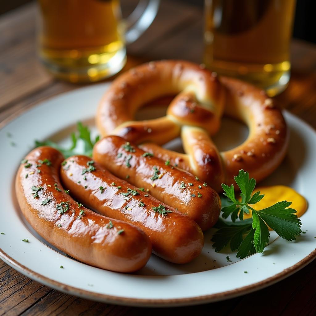 Weisswurst und Brezen