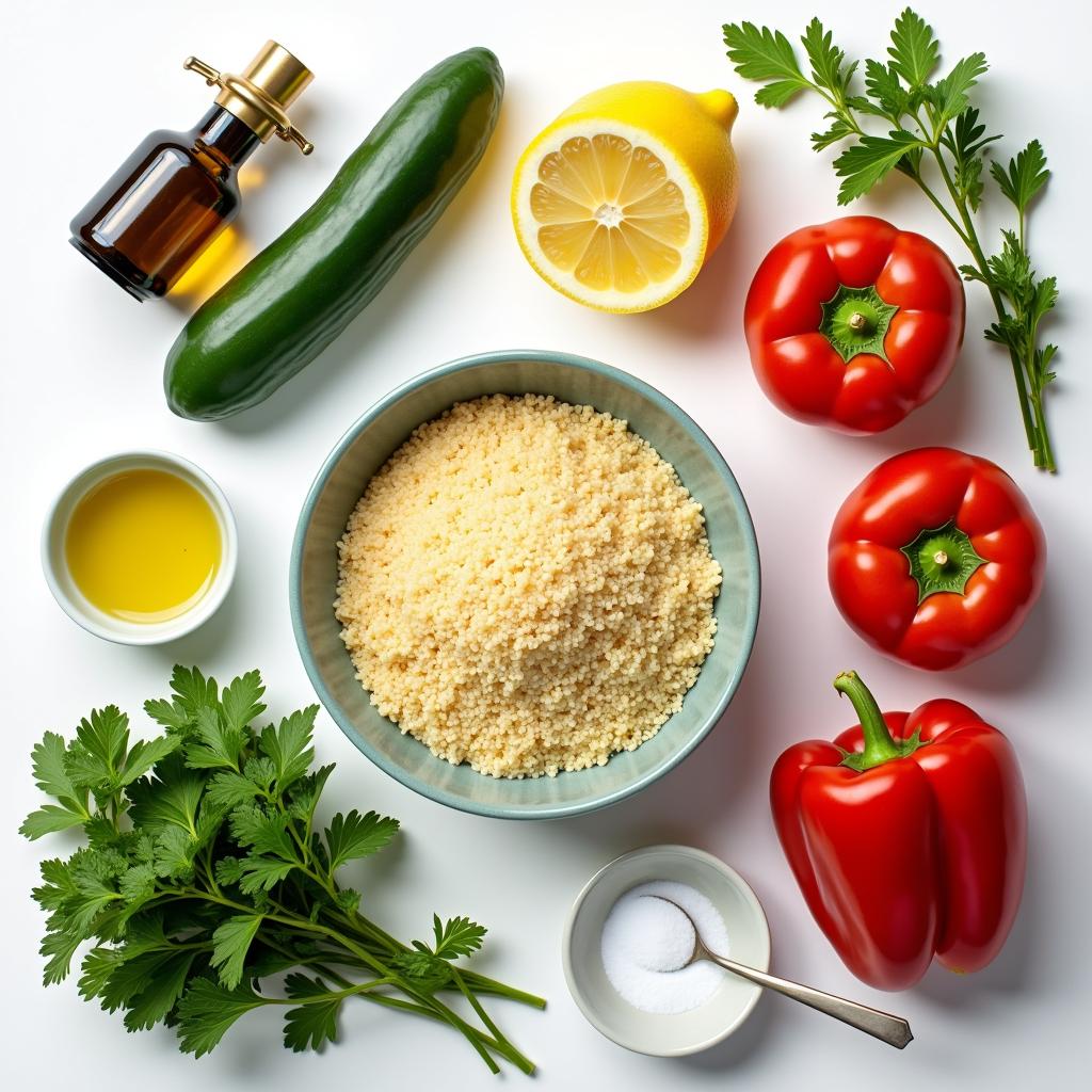 Zutaten für das Couscous Salat Rezept