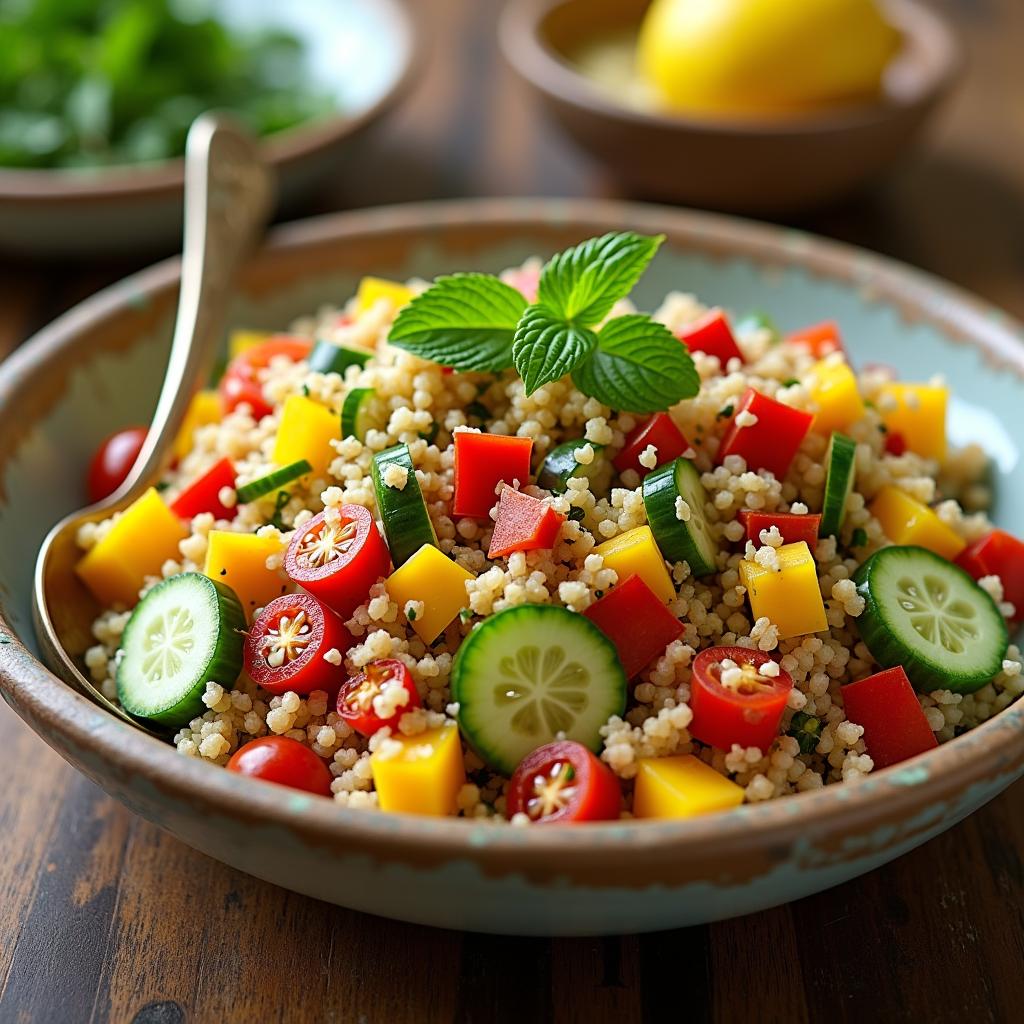 Bunter Quinoa-Gemüsesalat