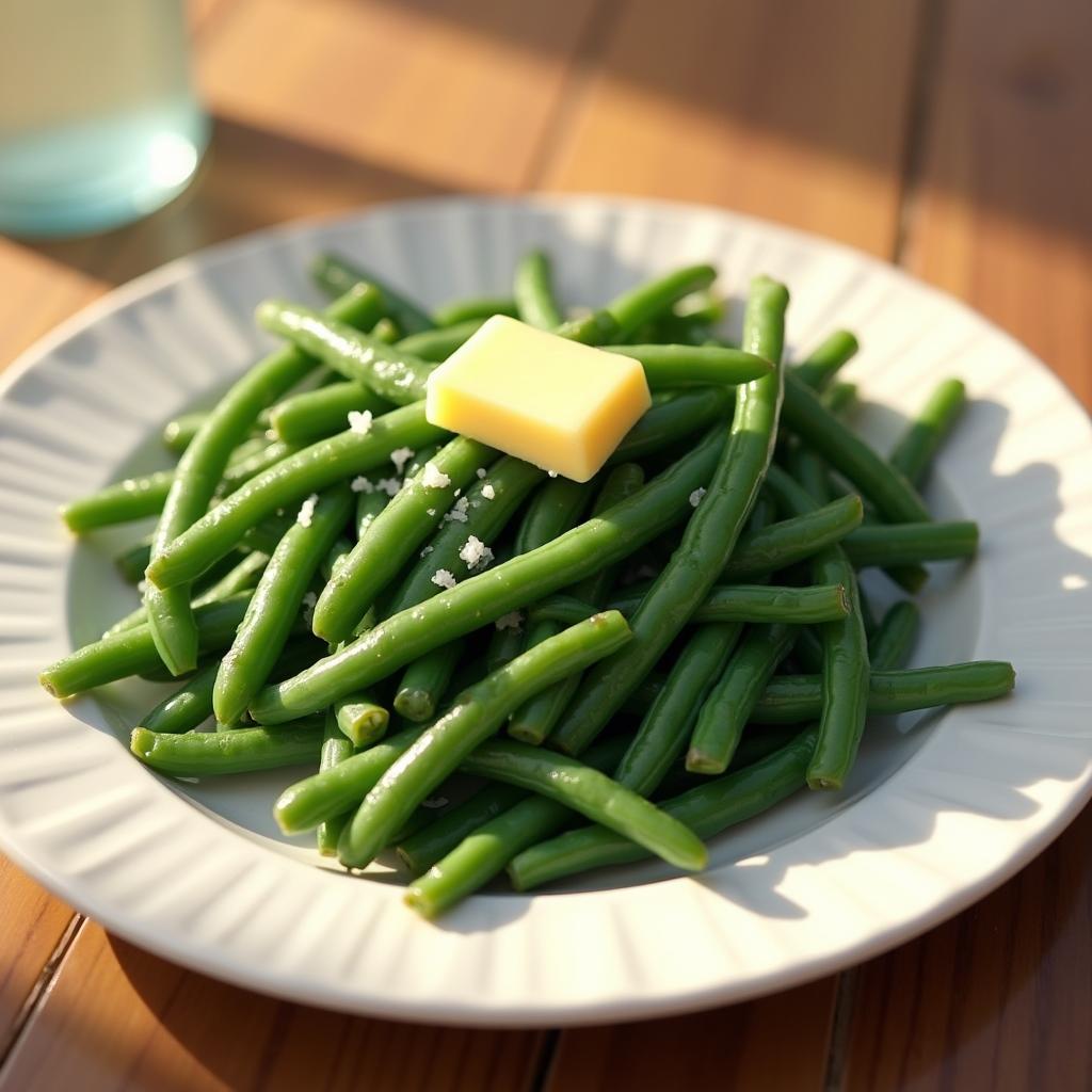 Grüne Bohnen mit Butter