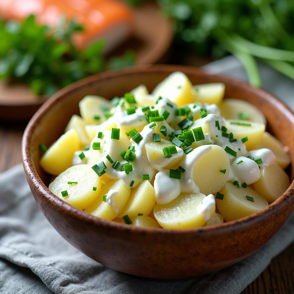 Kartoffelsalat mit Frischen Kräutern