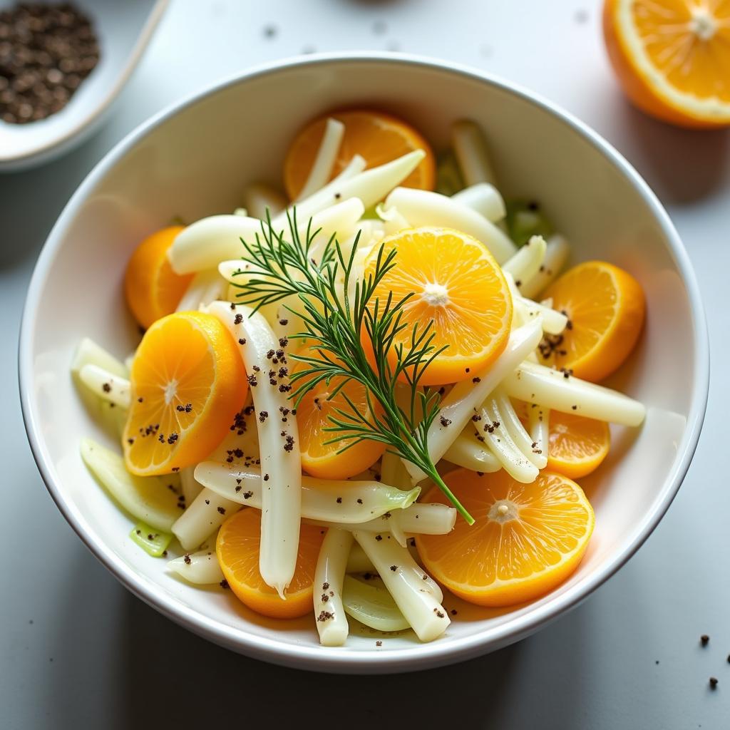 Knackiger Fenchelsalat mit Orangen