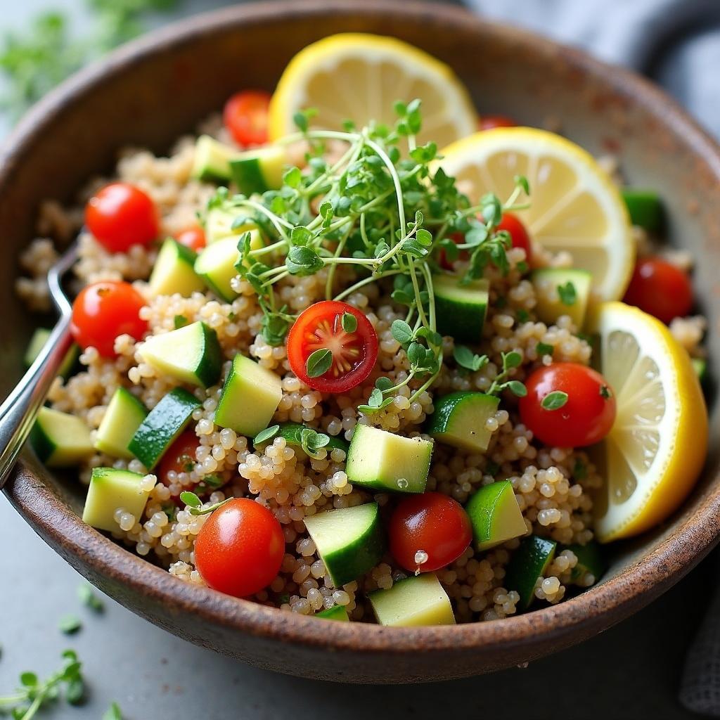 Quinoa-Salat mit Gemüse